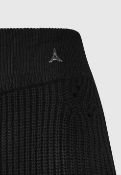 Distressed Knit Mini Skirt