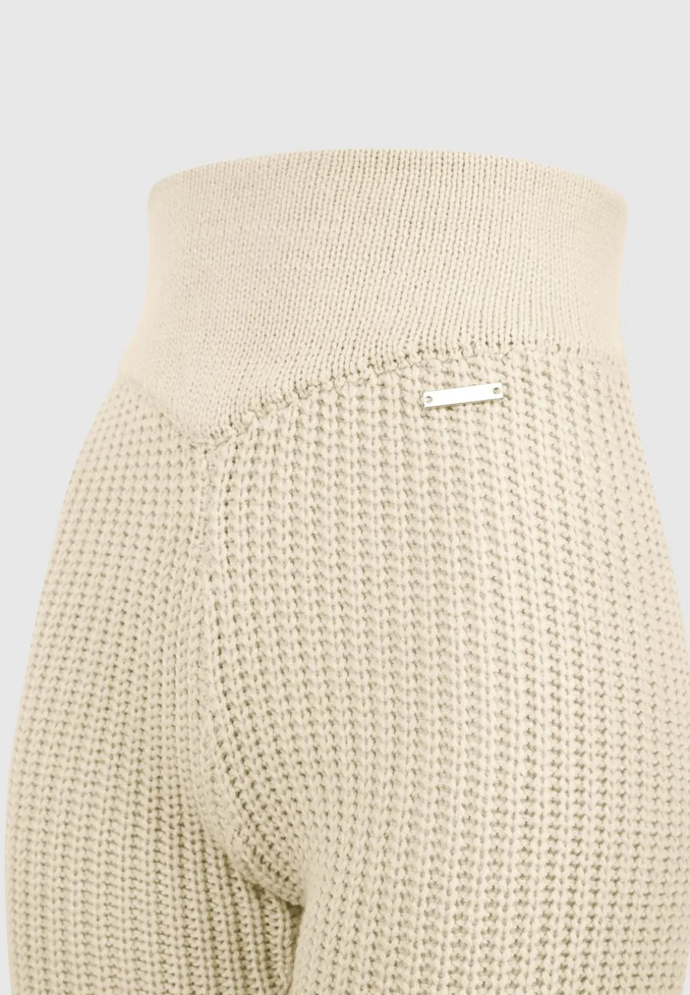 Distressed Knitted Cycling Shorts