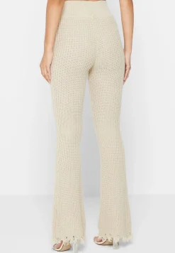 Distressed Knitted Fit And Flare Leggings