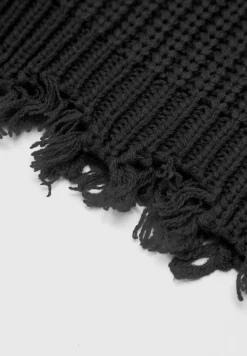 Distressed Knitted Fit And Flare Leggings