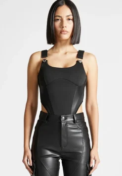 Eiffel Detail High Leg Bodysuit