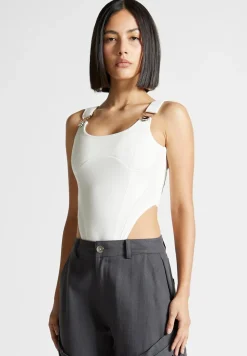 Eiffel Detail High Leg Bodysuit