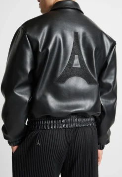 Eiffel Rhinestone Varsity Jacket