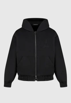 Eternel 420Gsm Eiffel Embossed Zip Hoodie