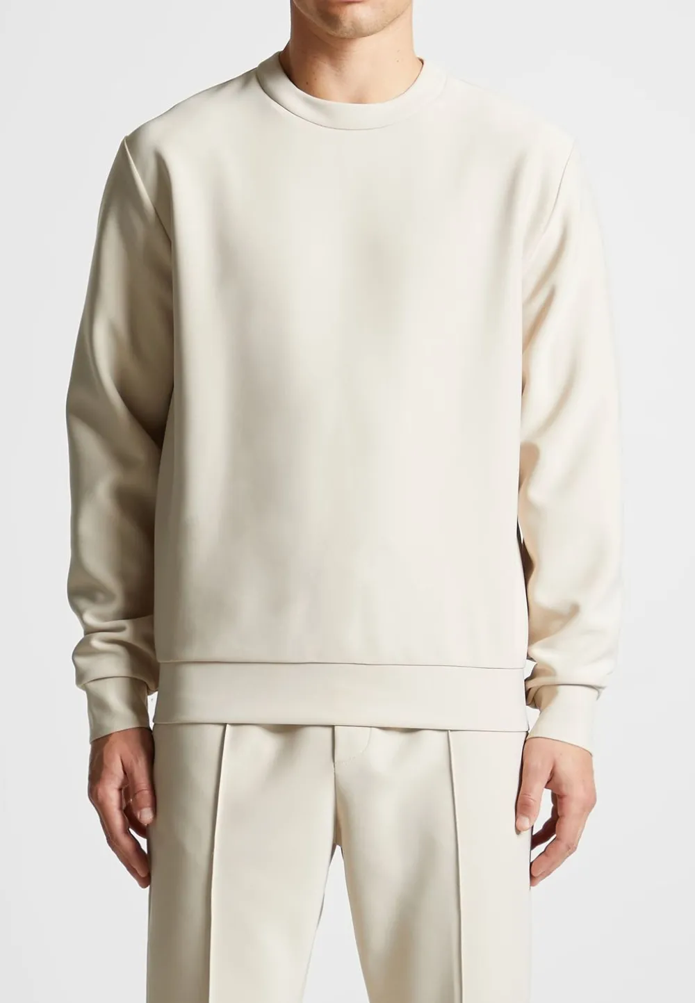 Eternel Neoprene Regular Fit Crew Neck Jumper