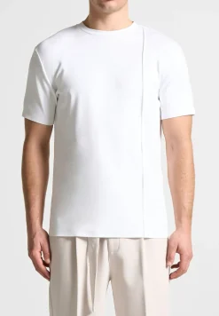 Eternel Slim Fit Cotton T-Shirt With Pintuck