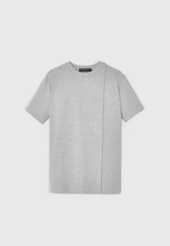 Eternel Slim Fit Cotton T-Shirt With Pintuck