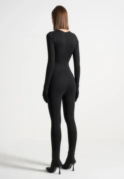 Eternelle Long Sleeve Jumpsuit With Gloves