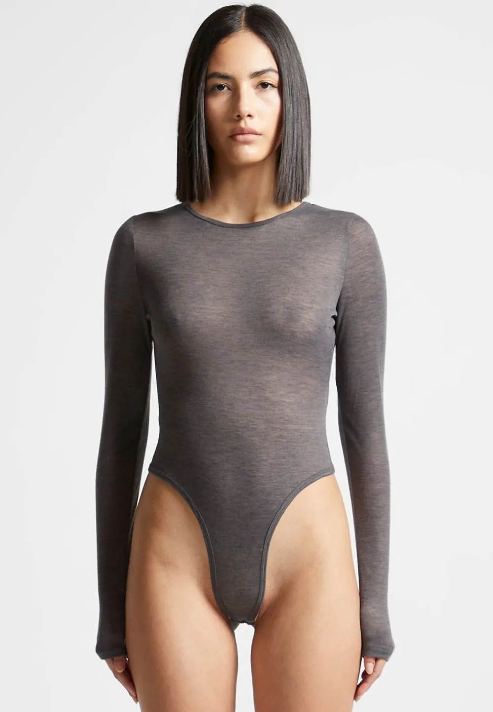 Eternelle Sheer Long Sleeve Bodysuit