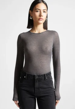 Eternelle Sheer Long Sleeve Bodysuit