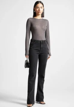 Eternelle Sheer Long Sleeve Bodysuit
