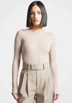 Eternelle Sheer Long Sleeve Bodysuit