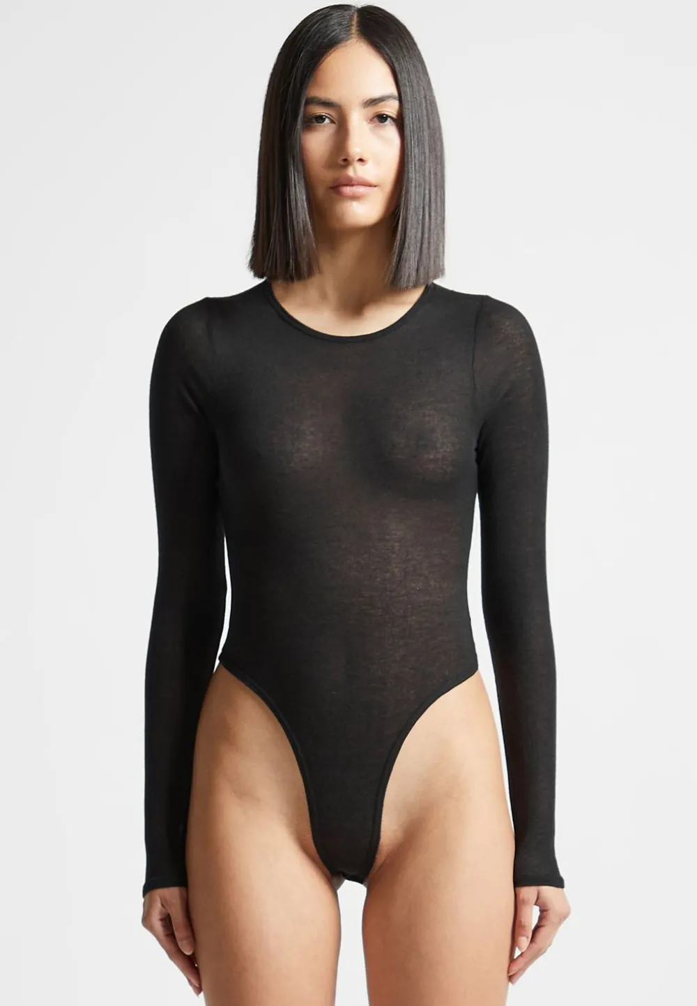 Eternelle Sheer Long Sleeve Bodysuit