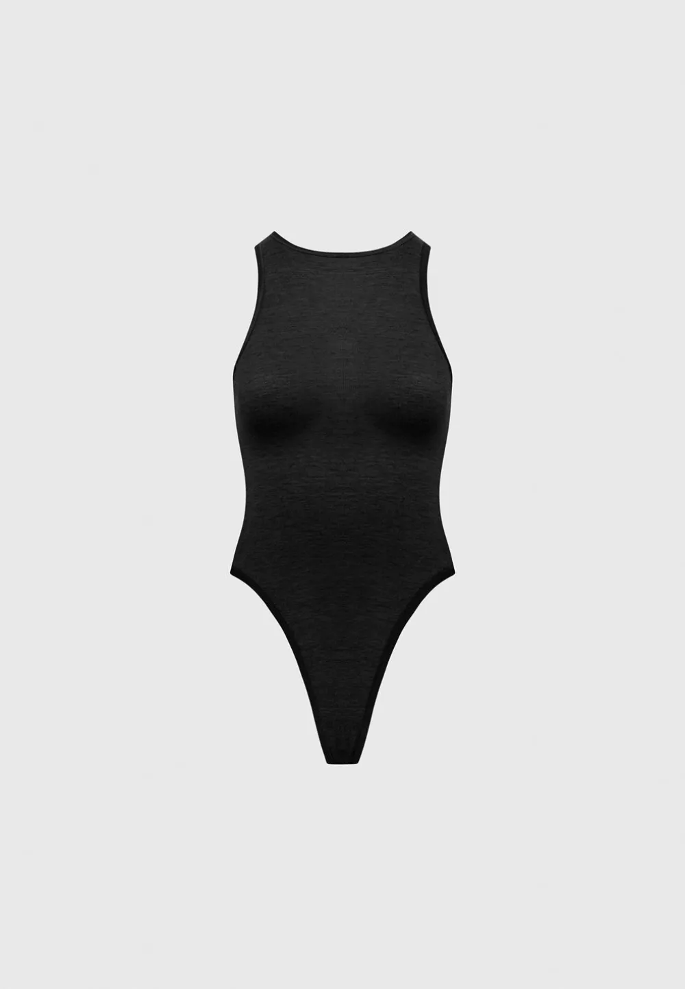 Eternelle Sheer Racer Neck Bodysuit