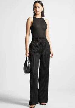 Eternelle Sheer Racer Neck Bodysuit