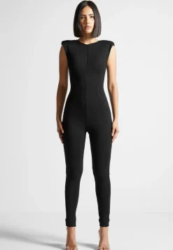 Eternelle Wide Shoulder Jumpsuit