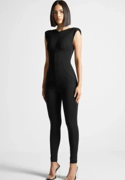 Eternelle Wide Shoulder Jumpsuit