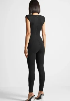 Eternelle Wide Shoulder Jumpsuit