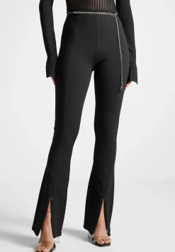 Fit And Flare Leggings With Chain