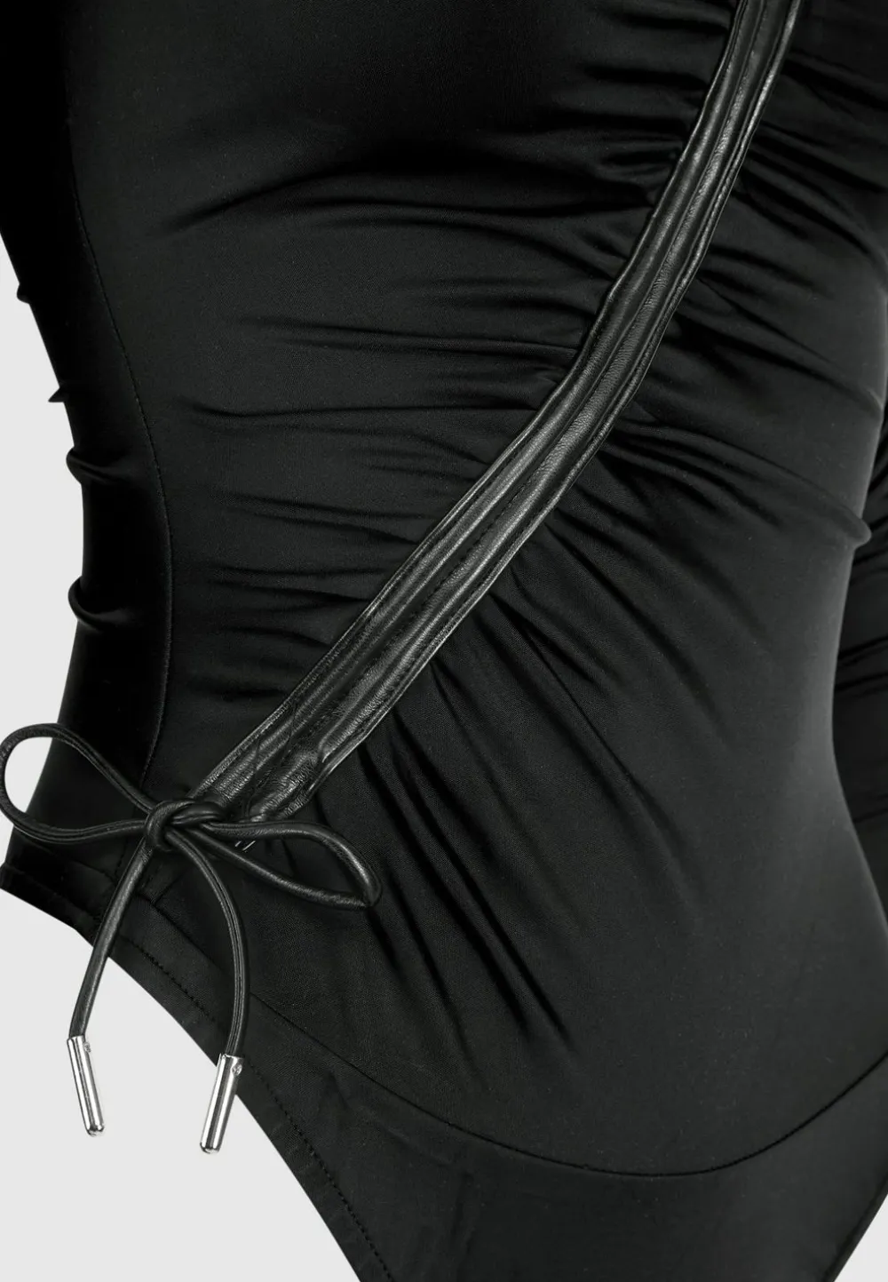 Glove Bodysuit With Ruching