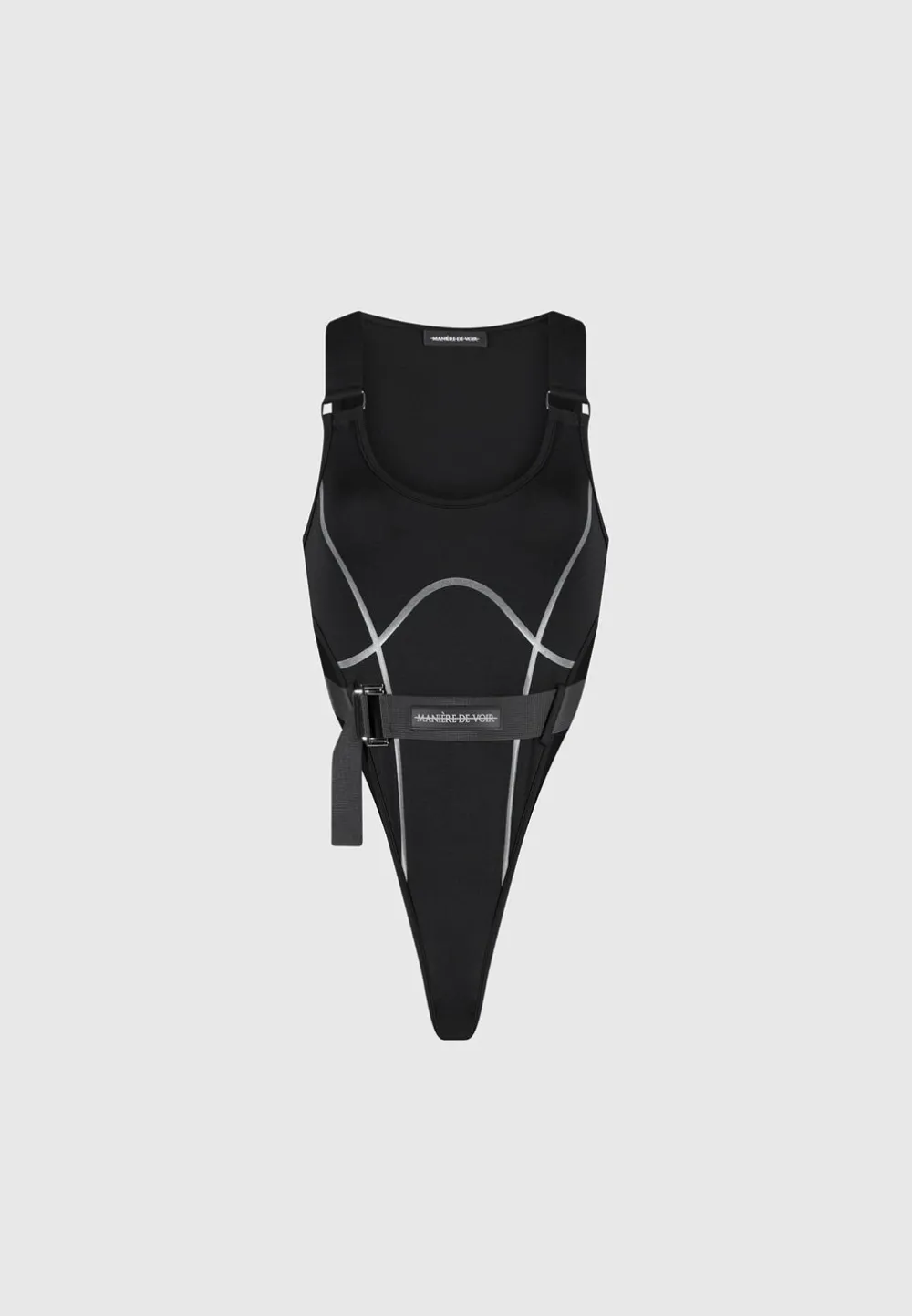 High Leg Reflective Bodysuit