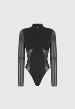 High Neck Long Sleeve Bodysuit