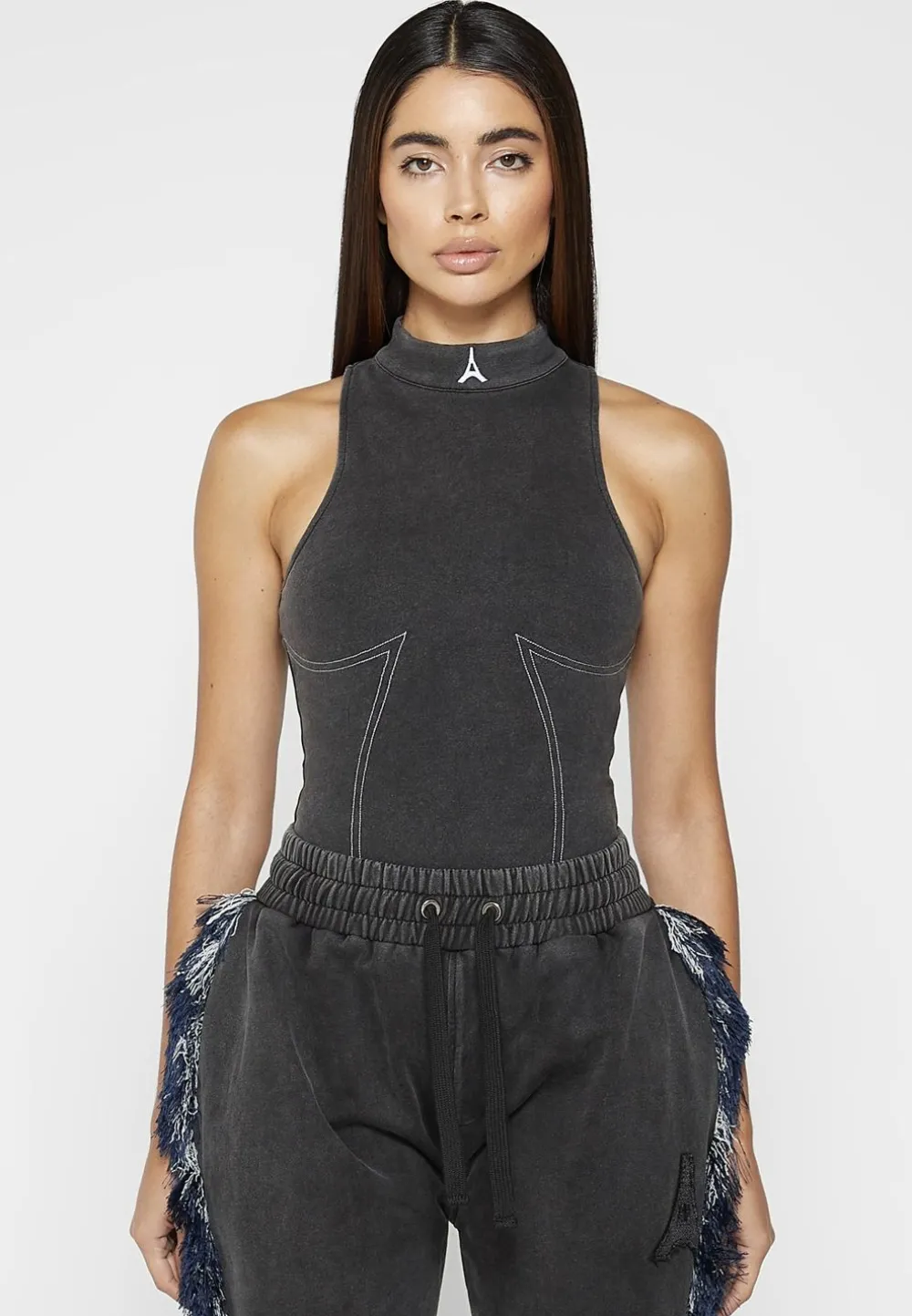 High Neck Racer Bodysuit