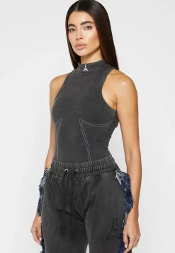 High Neck Racer Bodysuit