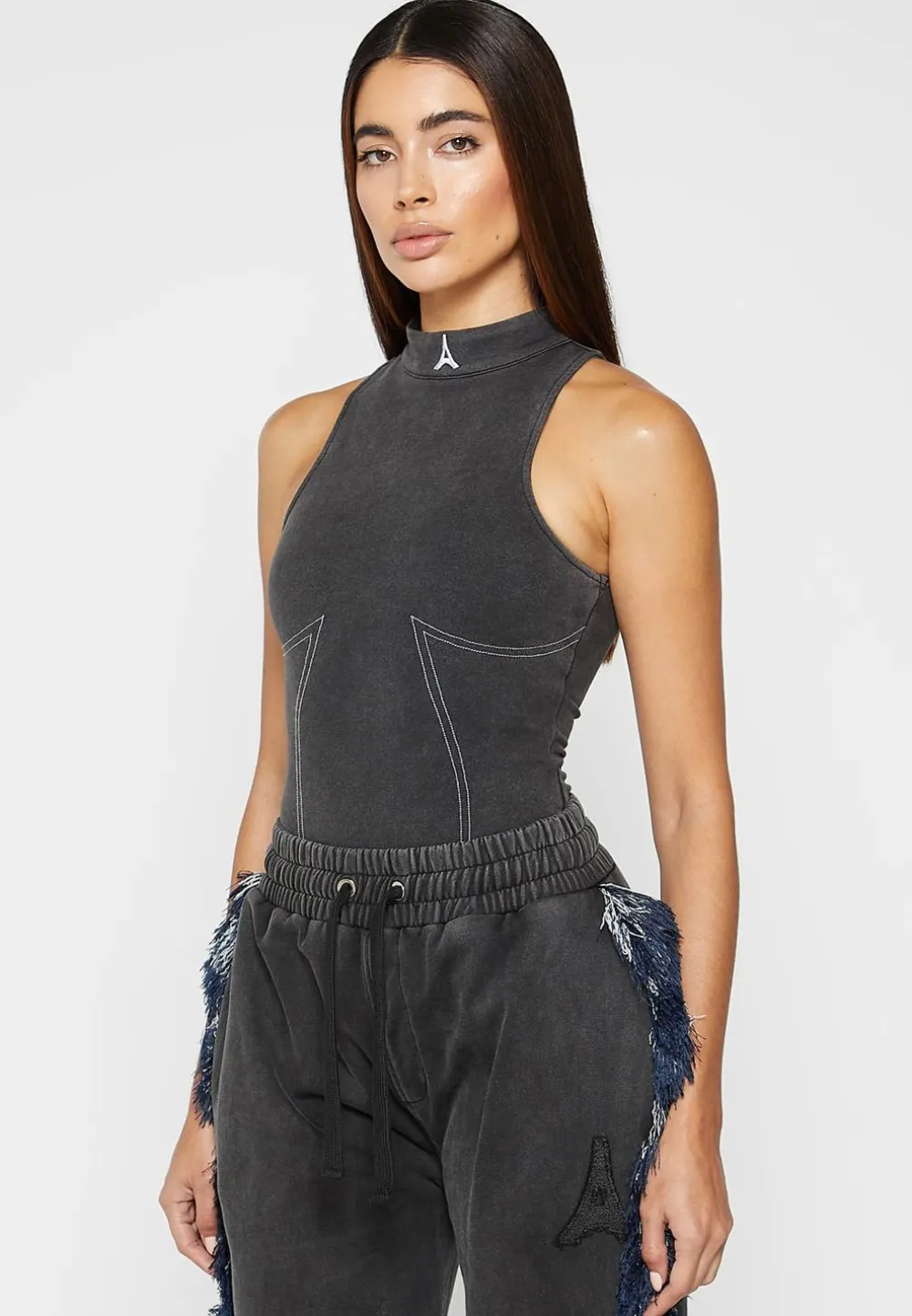 High Neck Racer Bodysuit