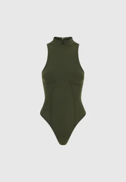 High Neck Racer Bodysuit