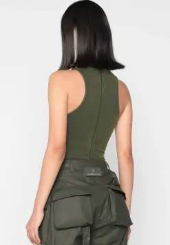 High Neck Racer Bodysuit