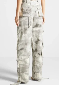 High Waisted Camo Cargo Pants