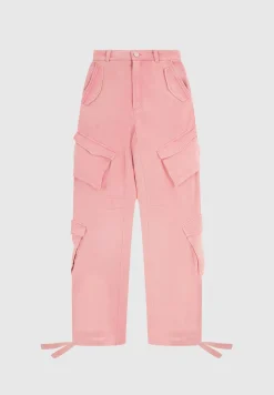 High Waisted Cargo Pants - Washed