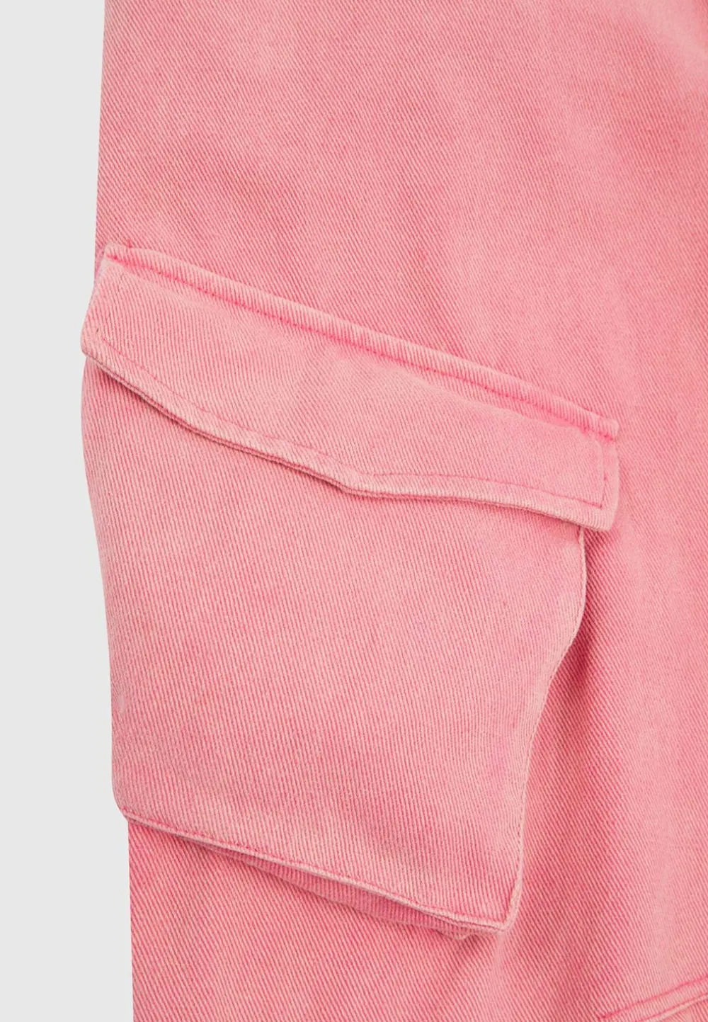 High Waisted Cargo Pants - Washed