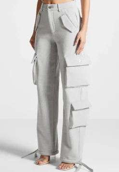 High Waisted Jersey Cargo Pants