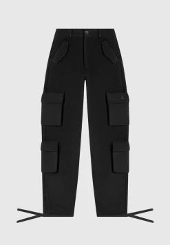 High Waisted Loopback Cargo Pants