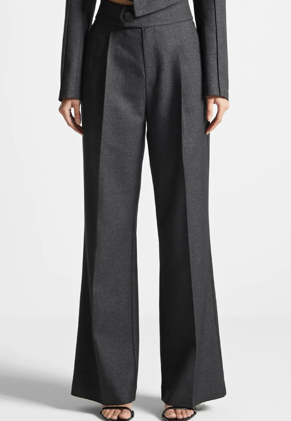 High Waisted Tailored Trousers