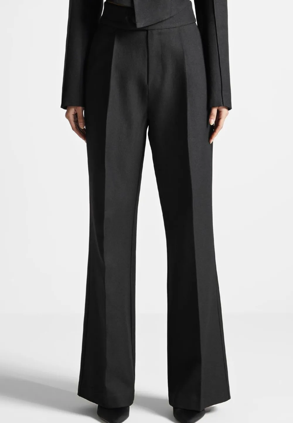 High Waisted Tailored Trousers