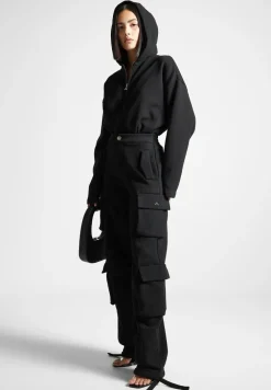 Hooded Cargo Jumpsuit