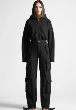Hooded Cargo Jumpsuit