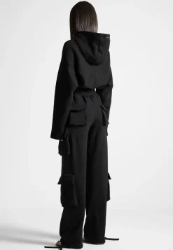 Hooded Cargo Jumpsuit