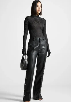 Jacquard Bodysuit With Gloves