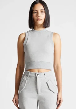 Jersey Racer Crop Top