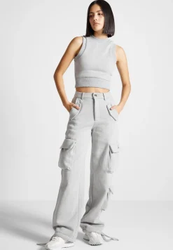 Jersey Racer Crop Top