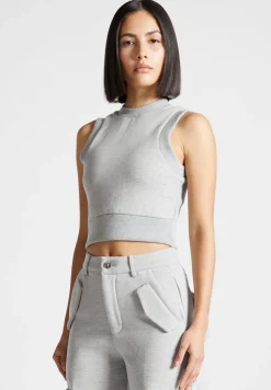 Jersey Racer Crop Top