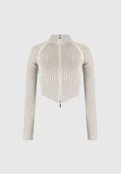 Knitted Backless Corset Top