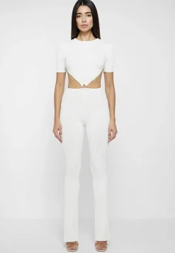 Knitted Backless Jumpsuit