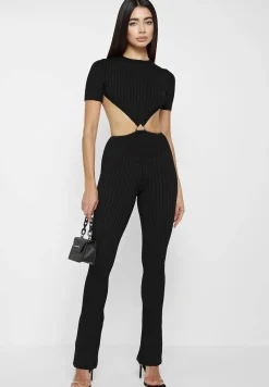 Knitted Backless Jumpsuit