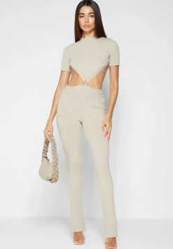Knitted Backless Jumpsuit