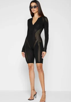 Knitted Contour Playsuit